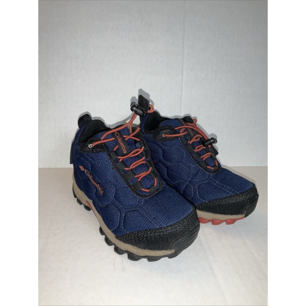 Columbia Boys Firecamp Mid 2 WP BC1201-415 Blue Hiking Shoes Sneakers Size 9